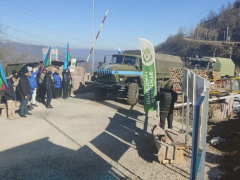 Bu gün 27 avtomobil Laçın yolundan keçib