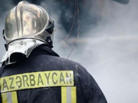 Balakəndə yanğın - FHN əməkdaşı xəsarət aldı