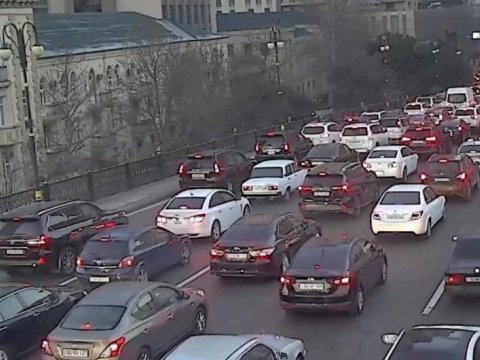Hazırda tıxac olan yollar - SİYAHI