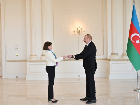İlham Əliyev Fransanın yeni səfirini qəbul etdi - FOTOLAR