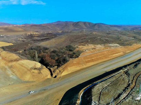 Ağdam-Füzuli yolunun inşası davam edir - FOTOLAR