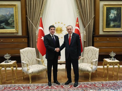 Ərdoğan İraqdakı kürd muxtariyyətinin liderini qəbul etdi