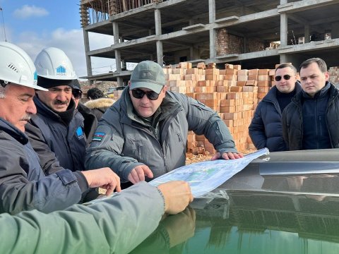 Füzulidə görülən işlərə baxış keçirildi - FOTOLAR