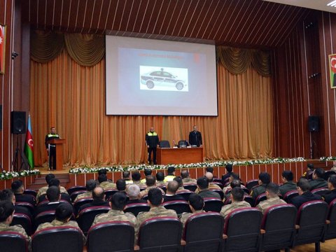 Hərbi yol polisi ilə təlim-metodiki toplantı keçirildi