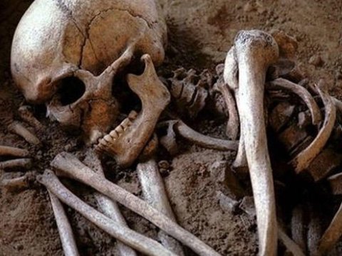 Qəbələdə kişi skeleti tapıldı 