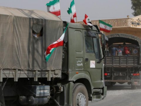 İranın silah daşıyan maşınları PUA-larla VURULDU