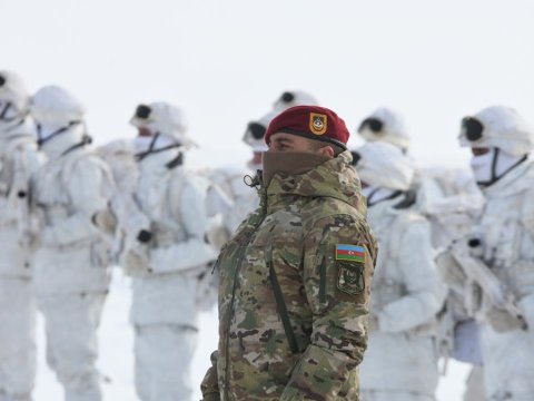 Azərbaycanın da qatıldığı hərbi təlimlər başladı - FOTOLAR