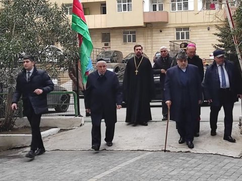 Dini konfessiya rəhbərləri Orxan Əsgərovun yasında