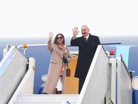 Prezidentin Macarıstana səfəri başa çatdı - FOTO