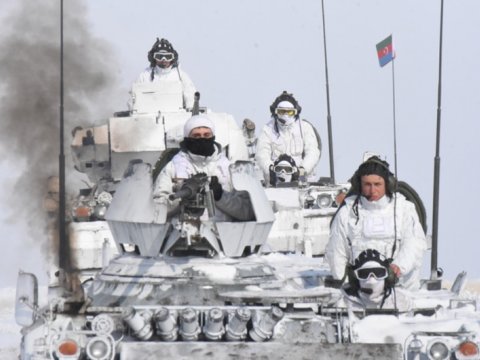 Azərbaycan tankları Türkiyədəki təlimlərdə - FOTOLAR