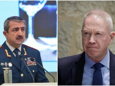 Elçin Quliyev İsrail müdafiə naziri ilə sərhəd mühafizəsini müzakirə etdi