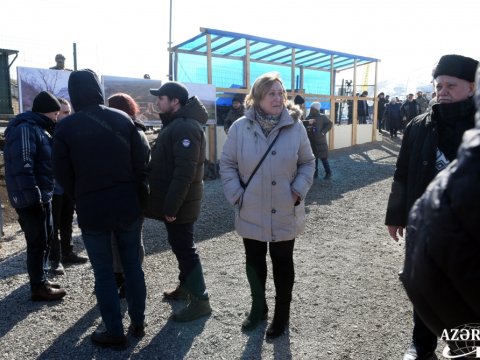 Rus İcması Laçın yolunda aksiyaya qoşuldu - FOTOLAR