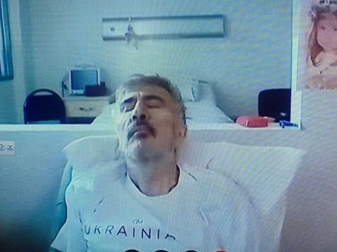 Saakaşvili tanınmaz halda - Yeni görüntülər