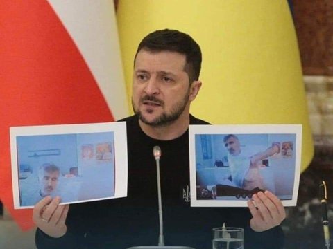 Saakaşvilini öldürürlər - Zelenski eks-prezidentin fotolarını göstərdi