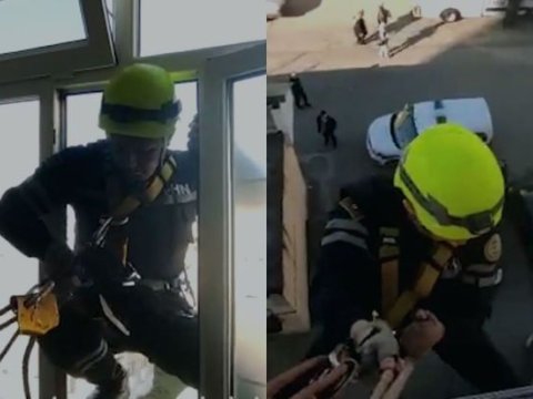 Köməksiz qalan azyaşlılar belə xilas edildi - VİDEO