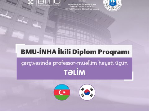 BMU-nun müəllimlərinə Koreyada təlim keçiriləcək