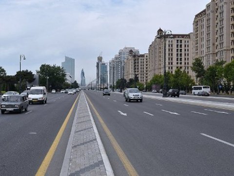 Heydər Əliyev prospektində hərəkət məhdudlaşdırılır