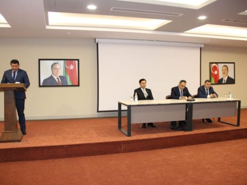 Goranboy hesabat iclası keçirilib - FOTOLAR