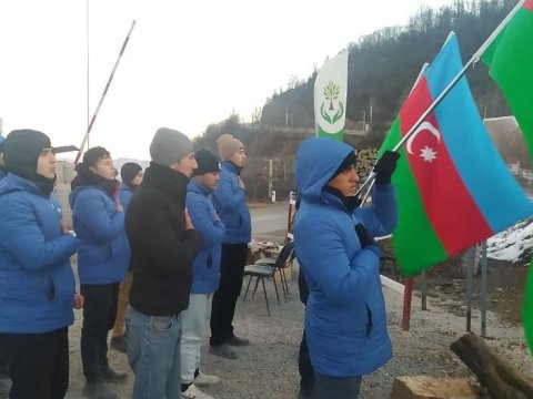 Laçın yolundakı aksiya 55 gündür davam edir