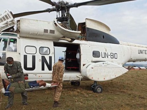 BMT-nin helikopteri atəşə tutuldu - Ölən var 