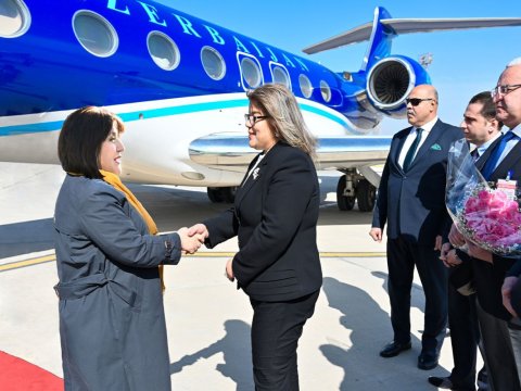 Sahibə Qafarova Misirə getdi