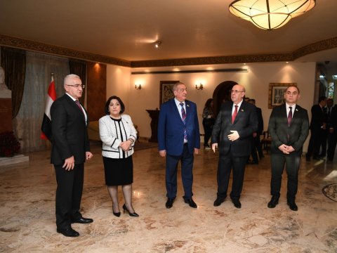 Spiker Sahibə Qafarova Azərbaycanın Misirdəki səfirliyində olub - FOTO