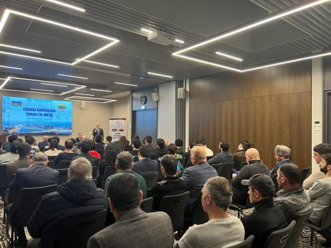 Vilnüsdə Azərbaycan icması ilə görüş keçirilib