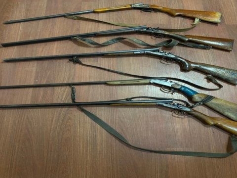 Vətəndaşlardan sənədsiz ov tüfəngləri götürüldü