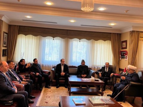 Azərbaycan rəsmiləri Türkiyə səfirliyində olublar