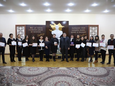 Təlimdə iştirak edən GDU əməkdaşlarına sertifikat verildi