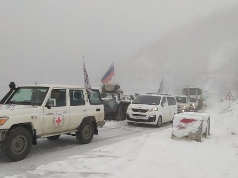 BQXK-nin maşınları yenidən Laçın yolundan keçdi