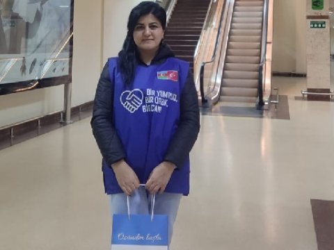 AzEdu-nun əməkdaşı zəlzələ bölgəsinə gedib