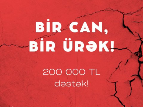 “Crystal Group of Companies”dən Türkiyəyə 200 000 TL dəstək