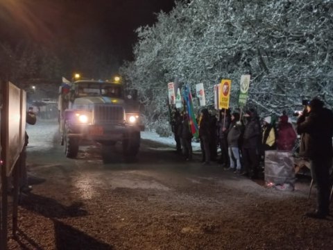 Laçın yolundan 58 maşının keçməsinə şərait yaradılıb 