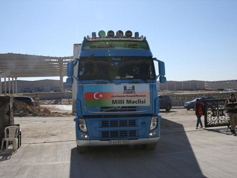 Milli Məclisin göndərdiyi generatorlar Şanlıurfaya çatıb
