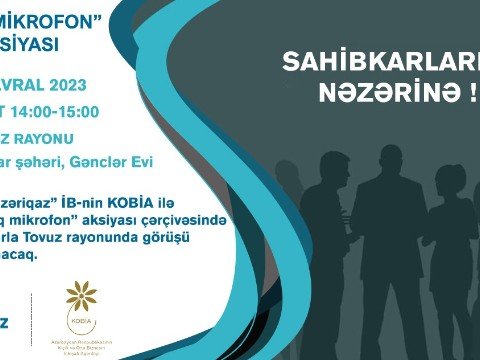 Sahibkarlarla növbəti görüş Tovuzda keçiriləcək