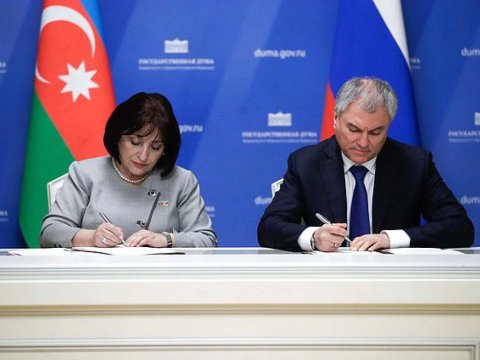 Sahibə Qafarova Moskvada memorandum imzaladı 