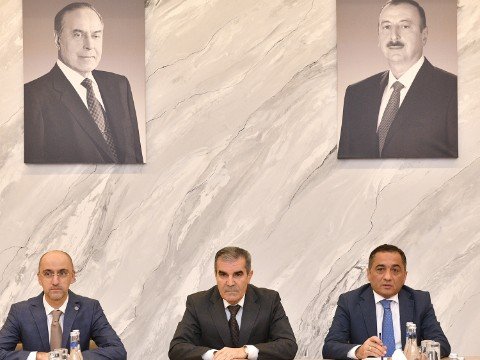Nazirlikdə “Heydər Əliyev İli” çərçivəsində tədbir keçirildi - FOTOLAR