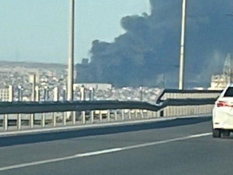 Binəqədidə yanğın söndürüldü - YENİLƏNİB 