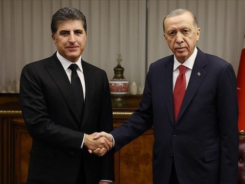 Ərdoğan Bərzani ilə qapalı görüş keçirdi