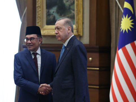 Ərdoğan Ənvər İbrahimi qəbul etdi