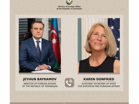 Ceyhun Bayramov Blinkenin köməkçisi ilə danışıqlar apardı
