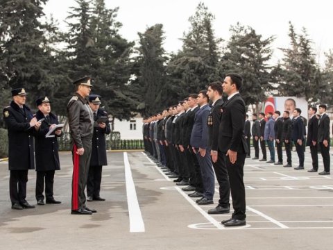 Vilayət Eyvazov sıra baxışı keçirib - FOTO