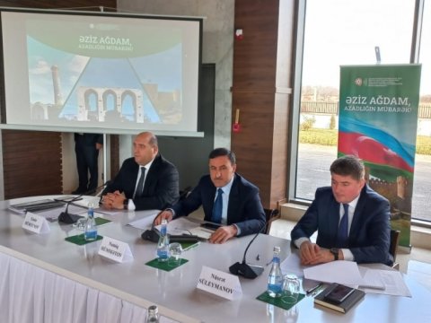 Ağdamda işçi qrupunun iclası keçirilib - FOTO