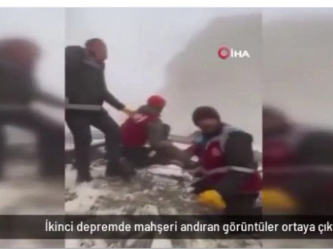 Qiyamət gününü xatırladan zəlzələ görüntüləri - VİDEO