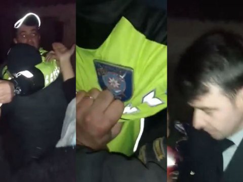 Ucarda insident: Polislərin üstünə maşın sürdü