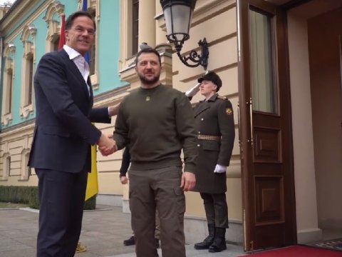 Zelenski Niderland Baş naziri ilə görüşdü