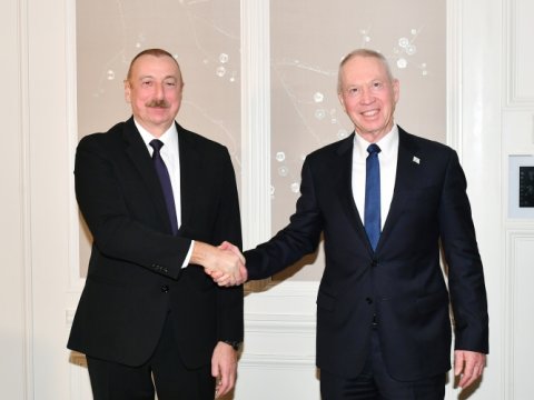 İlham Əliyev İsrailin müdafiə naziri ilə görüşüb - YENİLƏNİB 