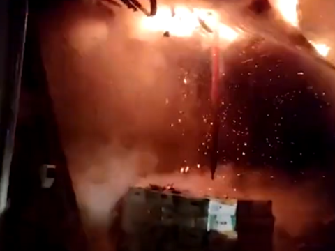 Abşeronda güclü yanğın - VİDEO