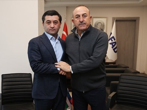 Çavuşoğlu Özbəkistan XİN başçısının müavini ilə görüşdü 